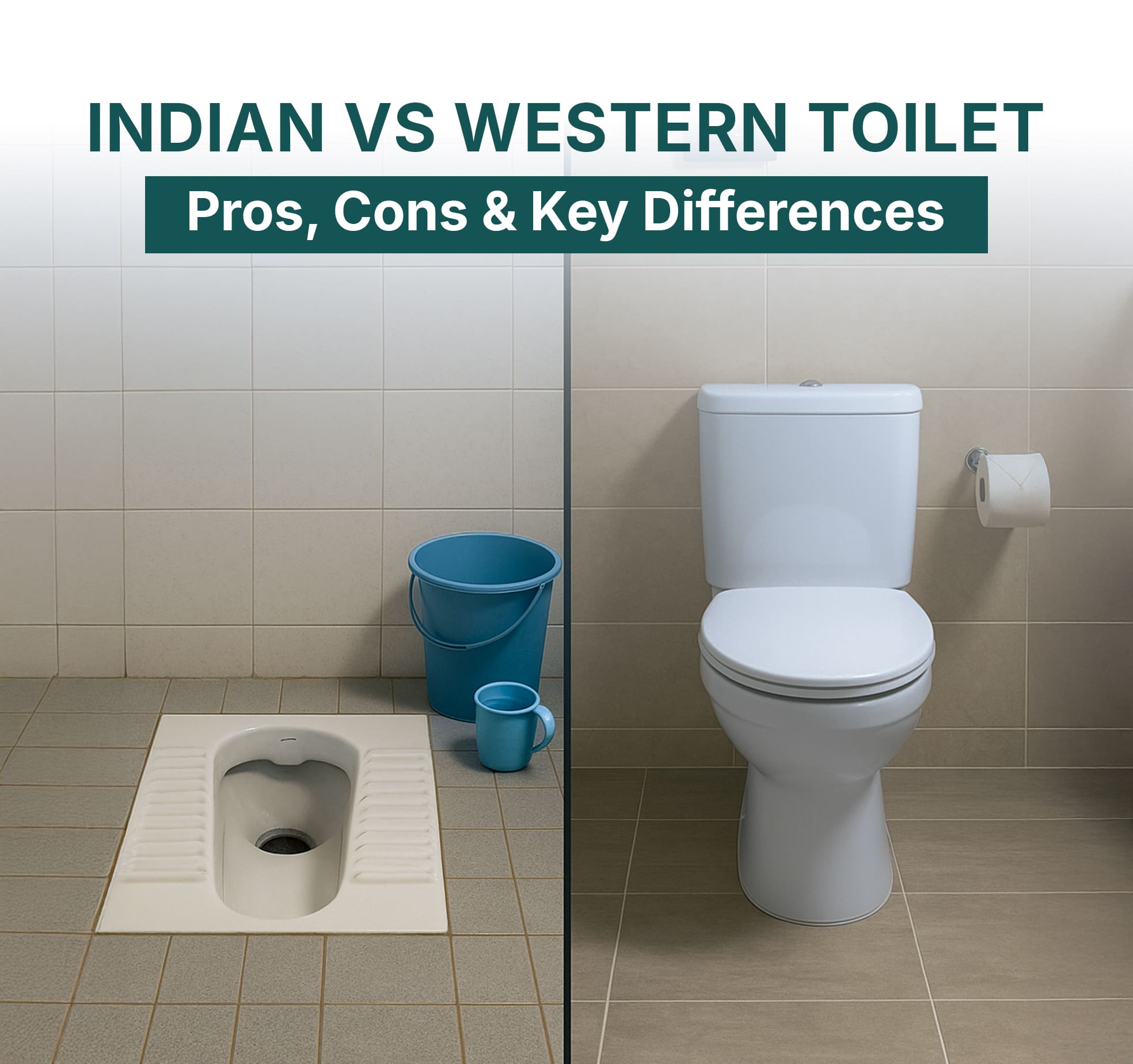 Indian vs Western Toilet: Key Differences, Pros, Cons & Health Impacts