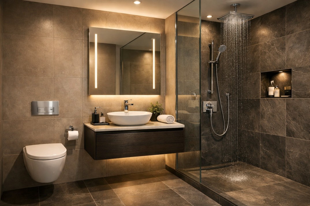 mid range bathroom renovation