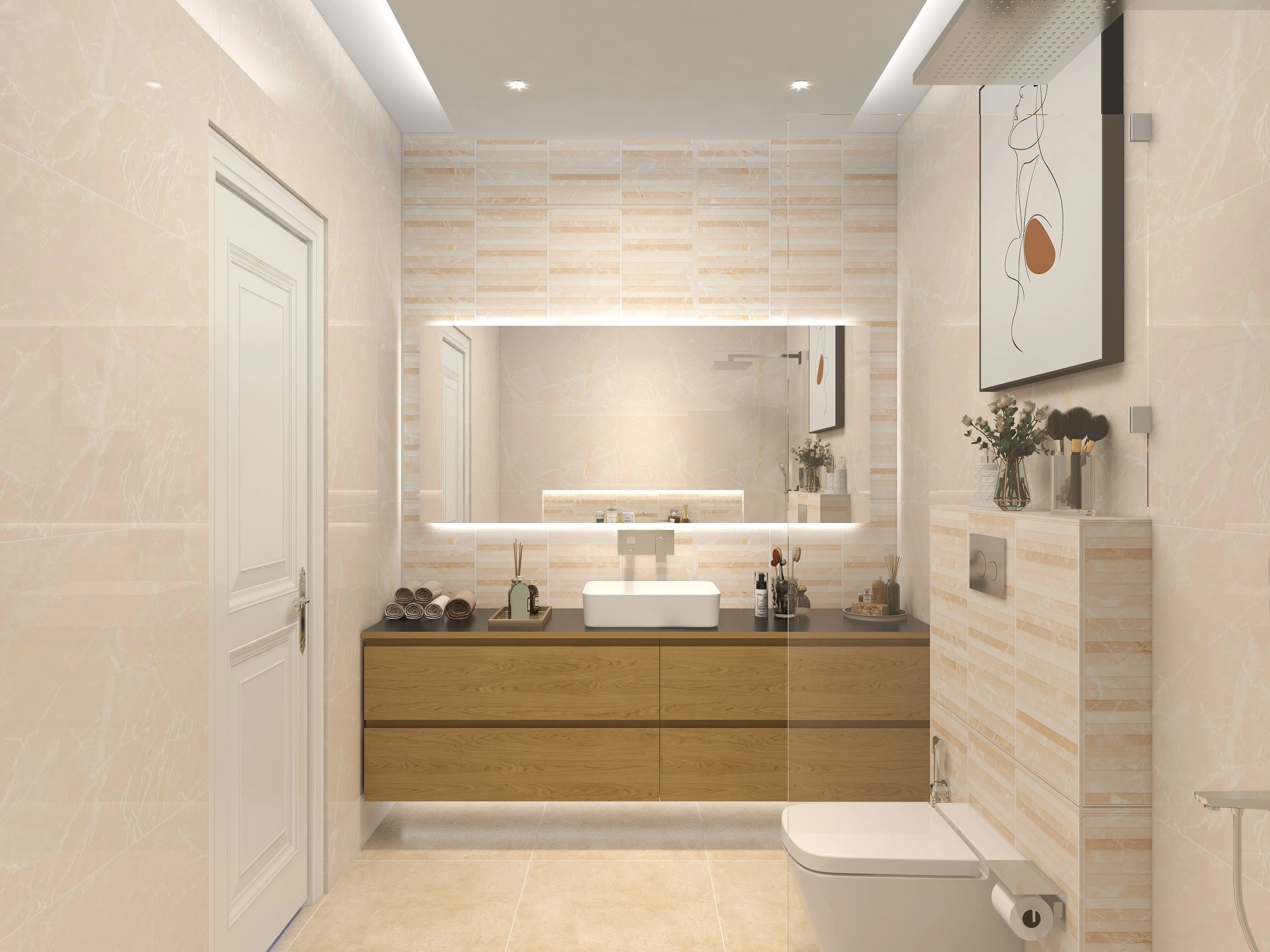 Aquatic Bohemia | Artistic Bathroom Design with Moroccan Tiles