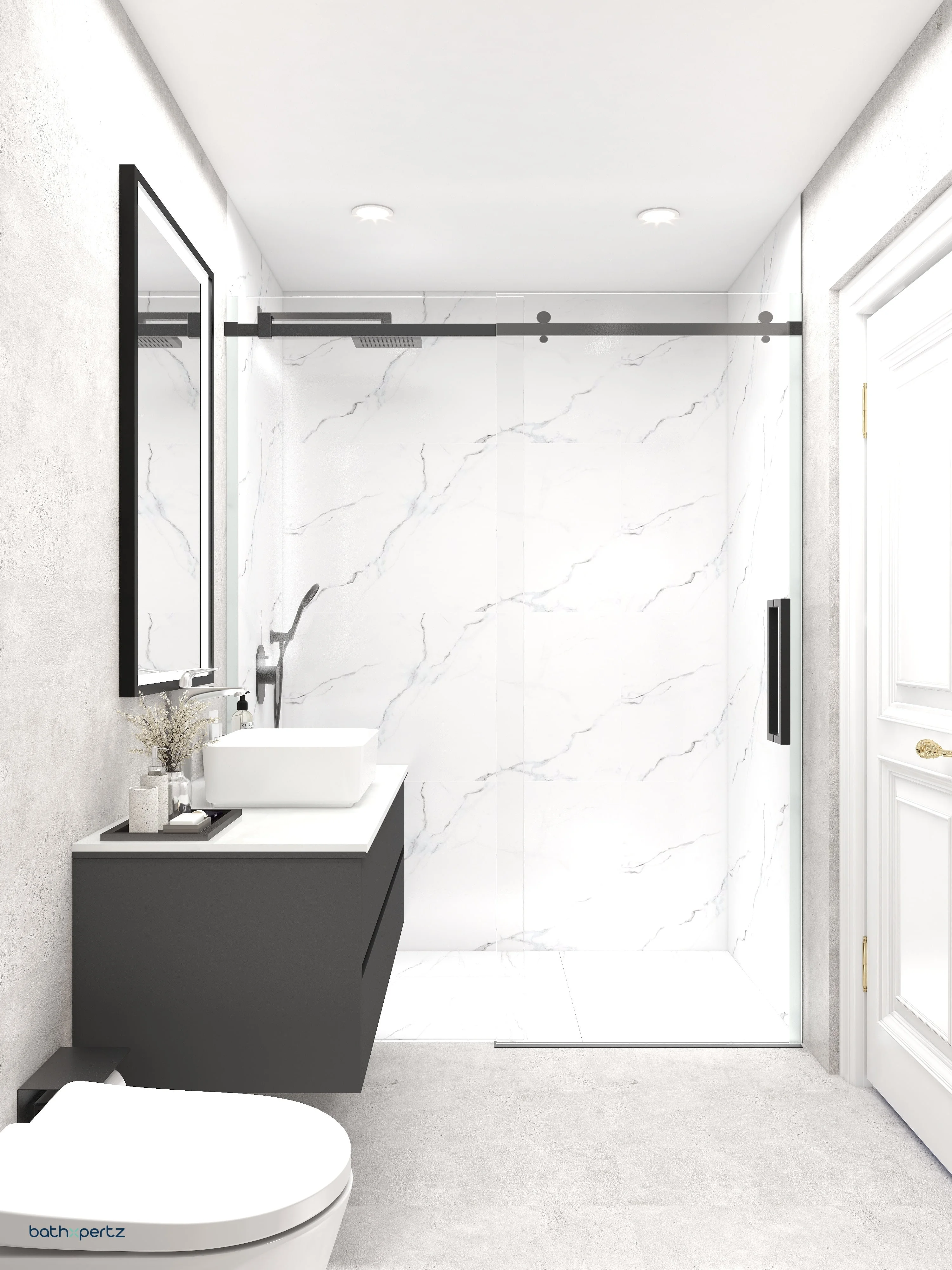 Vintage Tranquility | Traditional Bathroom with Kitkat Tiles