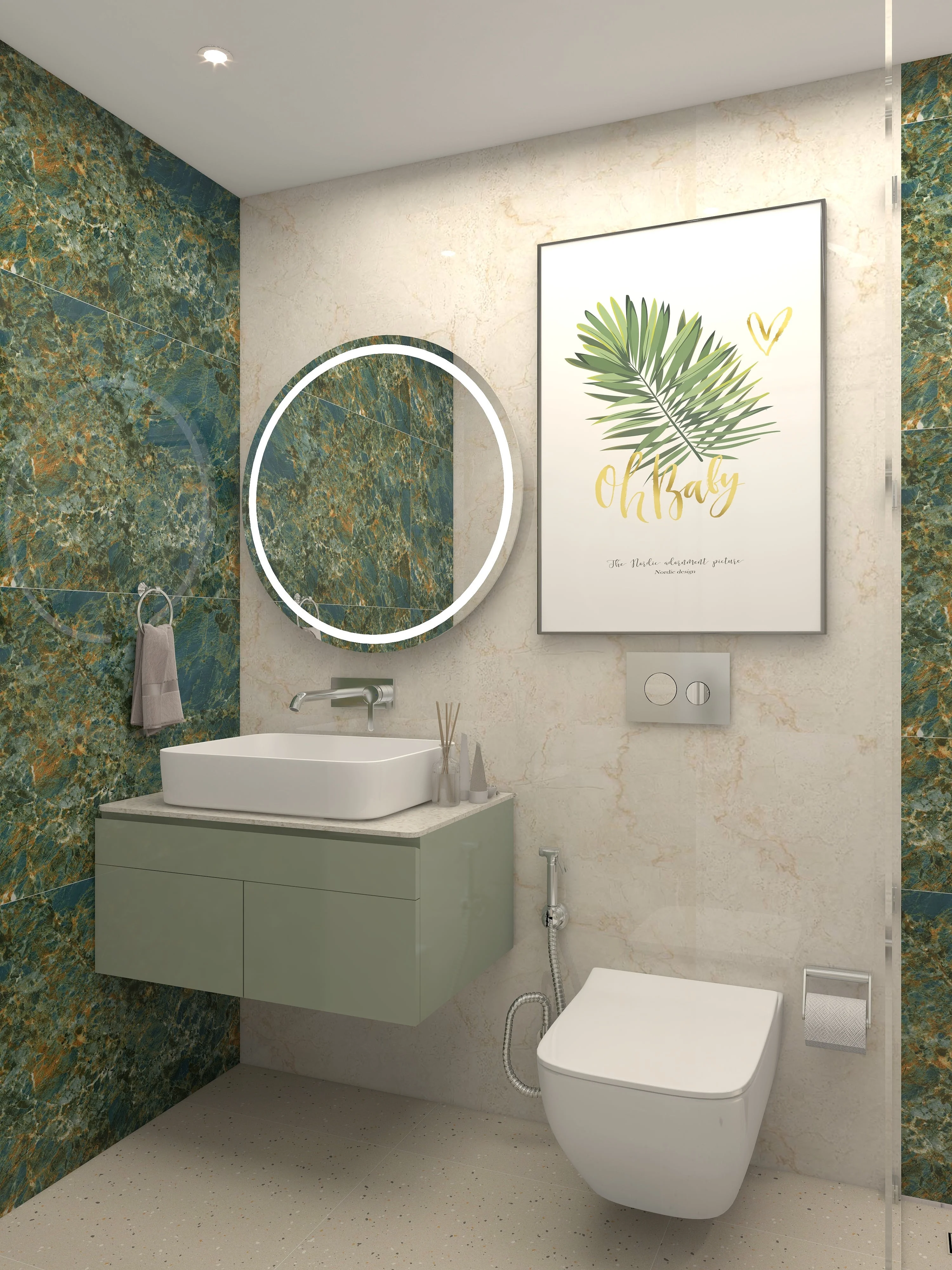 Zellige Noir | Moroccan Regular Bathroom Design