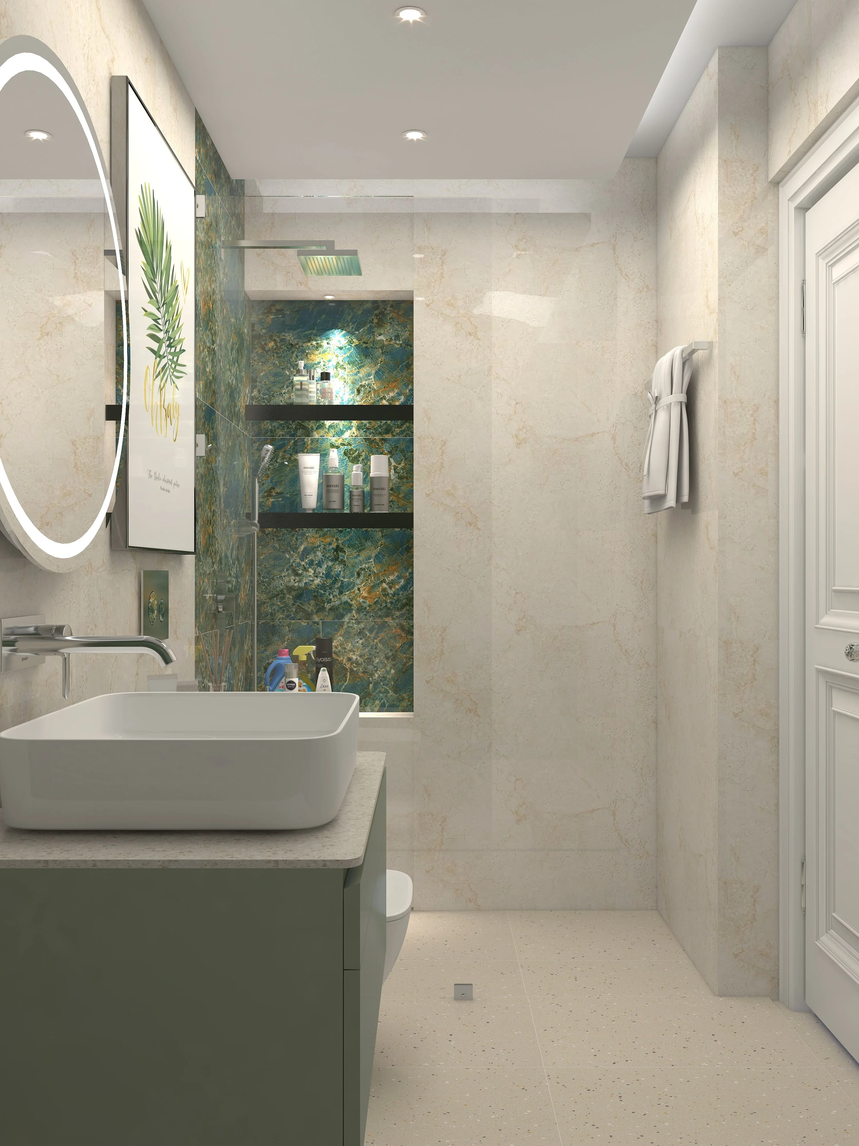 Zellige Noir | Moroccan Regular Bathroom Design