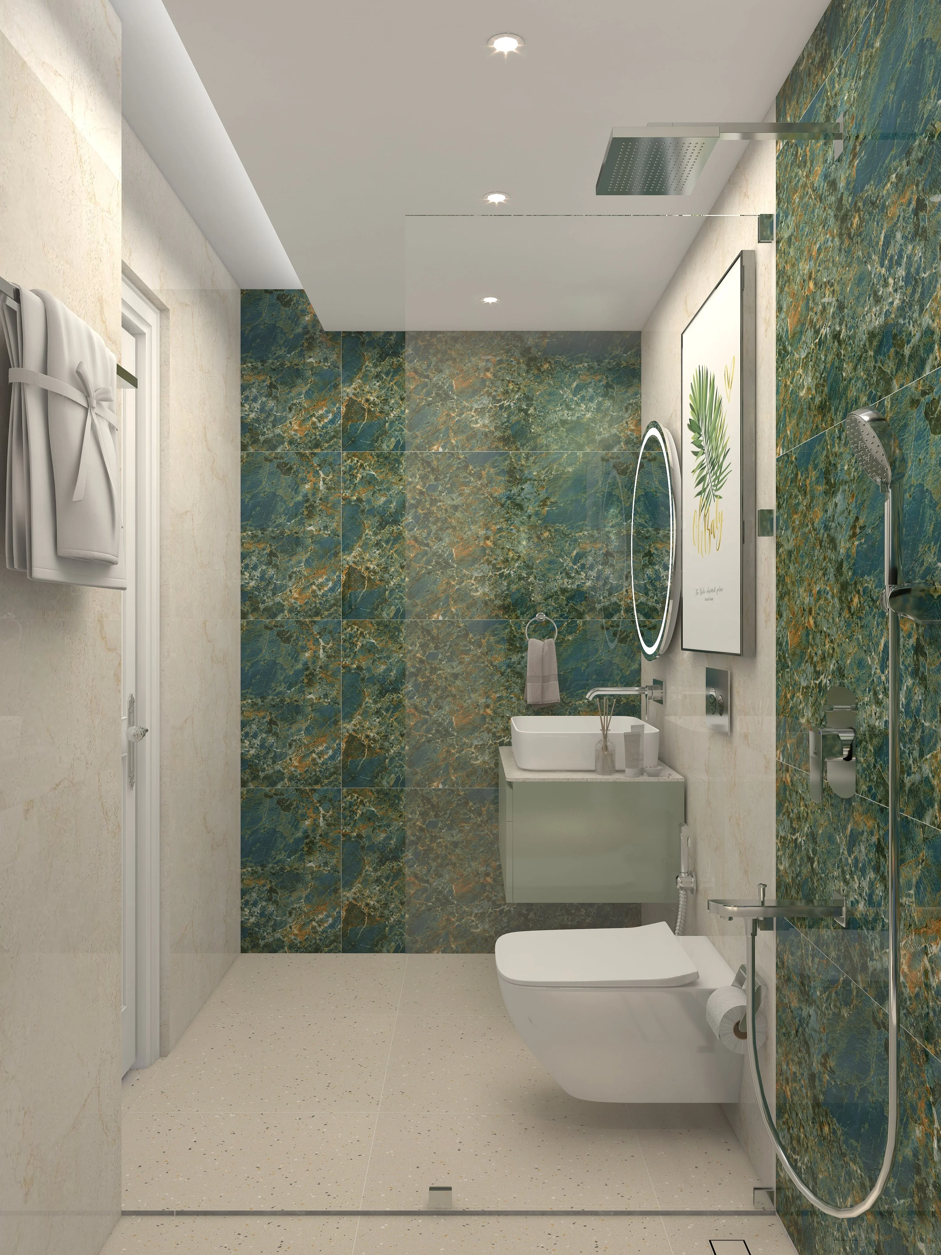 Zellige Noir | Moroccan Regular Bathroom Design