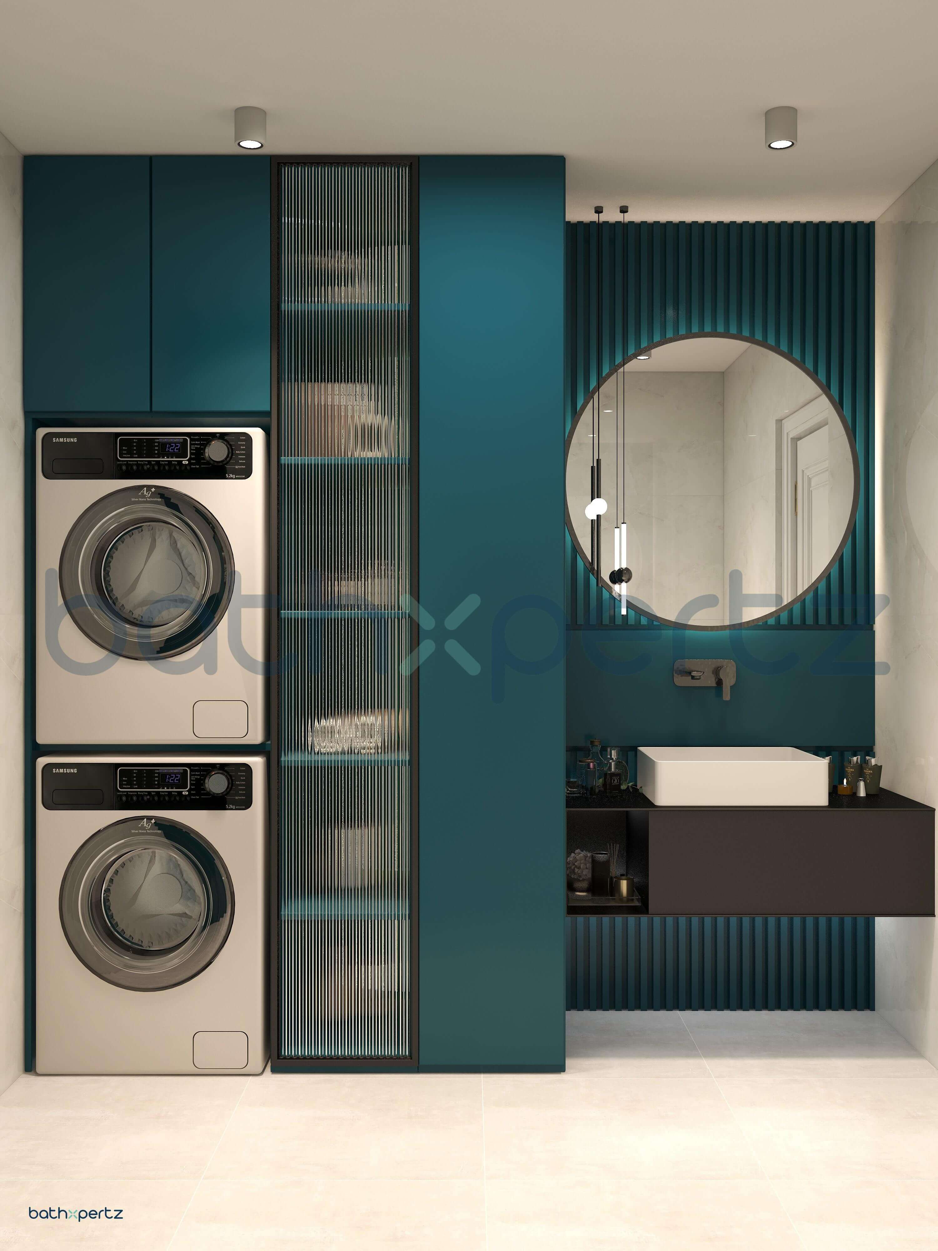 Vibrant Harmony | Space Saving Bathroom Design room view