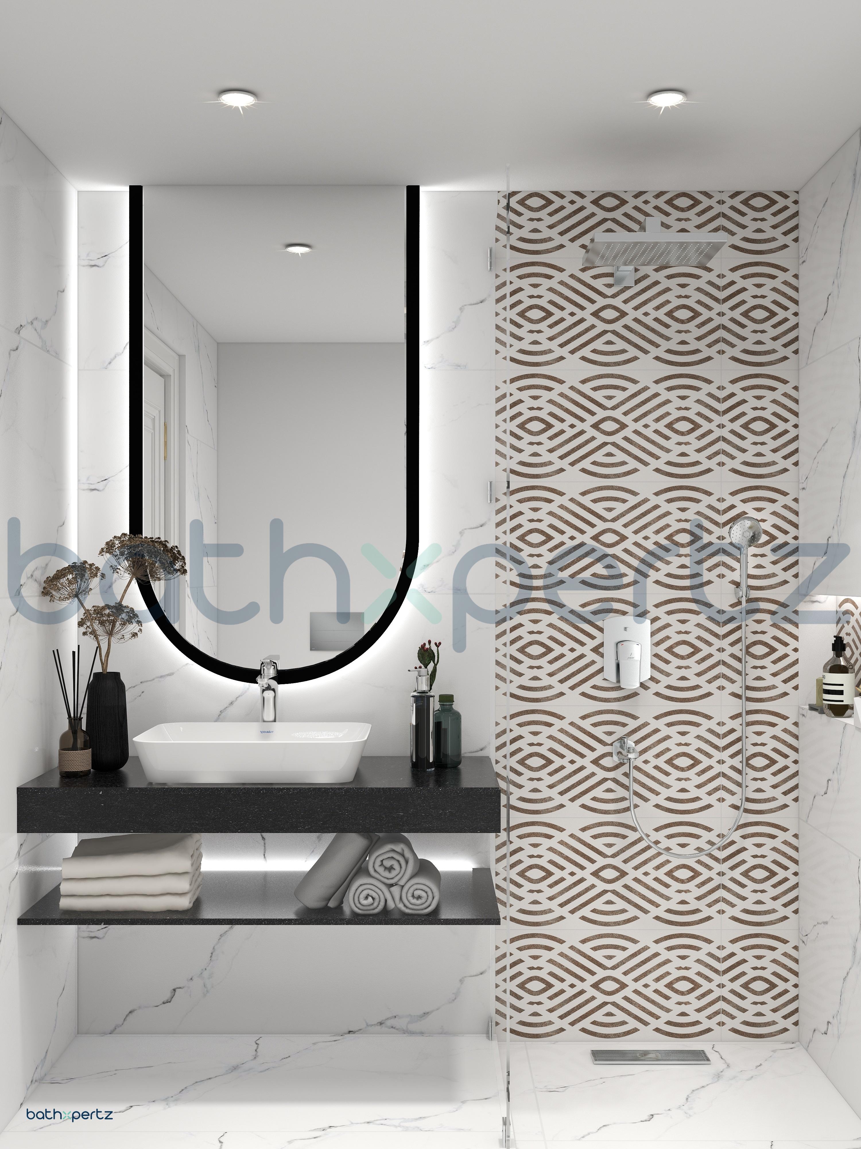 Mosaic Symphony | Space Saving Bathroom Design room view