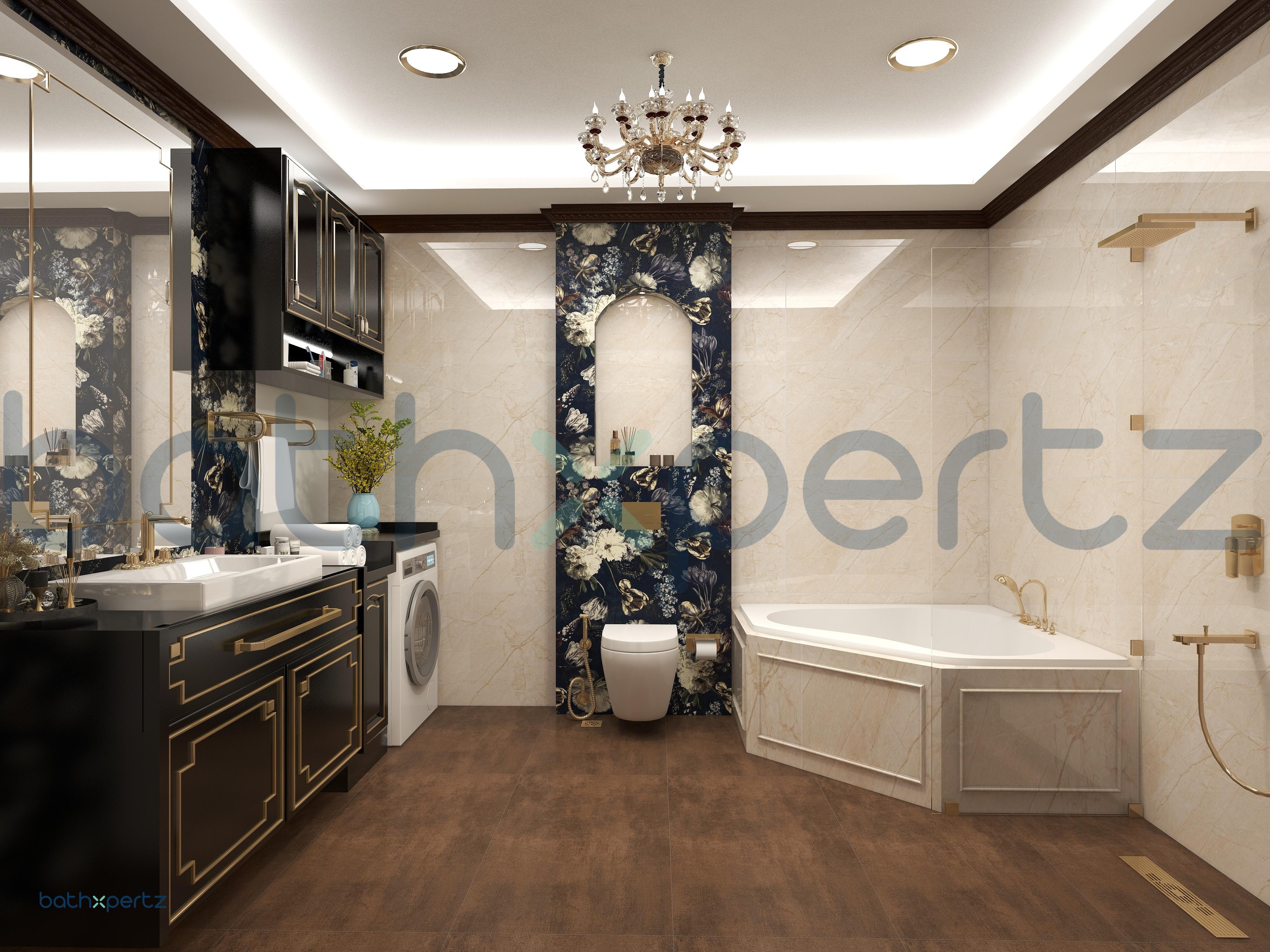 Heritage Charm | Traditional Bathroom with Corner Bathtub